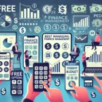Economia Doméstica: Como Economizar e Investir ao Mesmo Tempo DALL·E 2024-11-03 14.33.35 – An illustration showcasing the best apps and tools for managing finances and investments in a practical and efficient way. The scene includes smartpho
