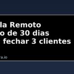 Como sair do zero no freela remoto em 30 dias (sem cair no ciclo de proposta infinita) Profissional organizando rotina de freelas remotos para conquistar clientes em 30 dias