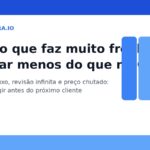 Profissional freelancer revisando proposta e escopo antes de fechar cliente